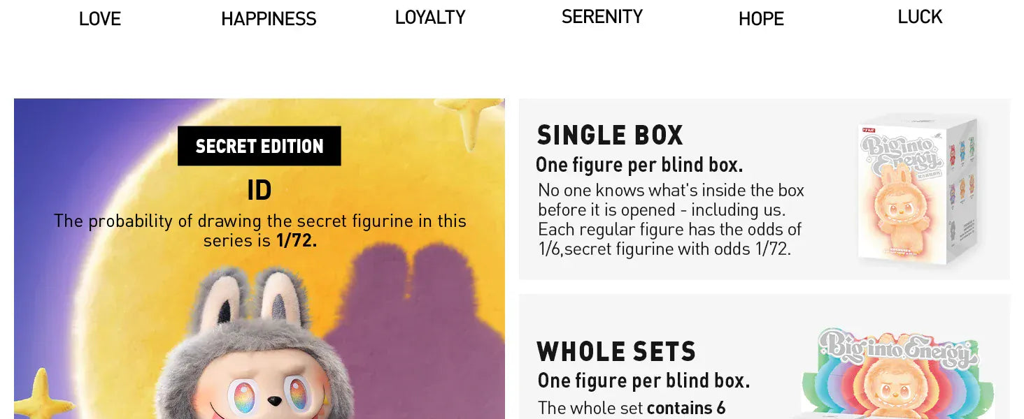 100% Authentic POP MART The Monsters - Vinyl Blind Box Labubu Doll Collectible