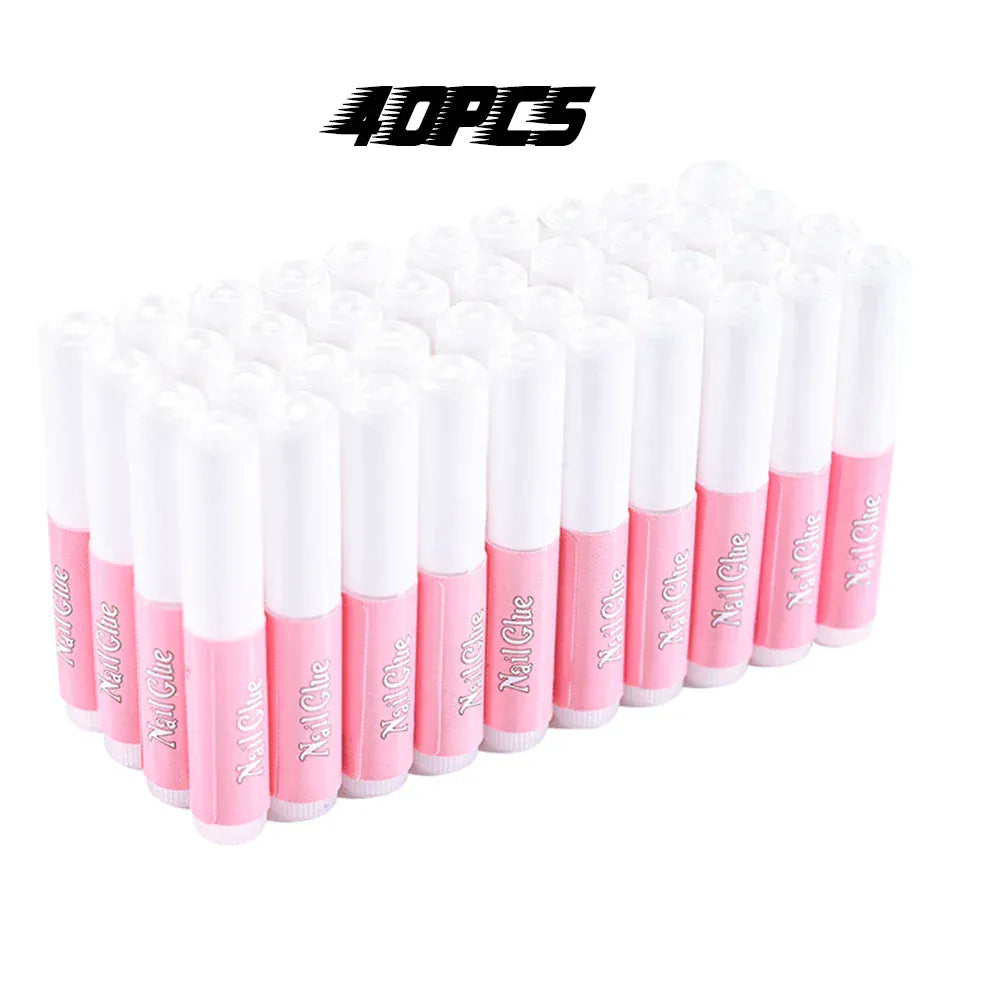 100Pcs Super Strong Nail Glue for Acrylic Nails Press On Nails Professional Nail Adhesive Bond Nail Tips Glue Long Lasting Glue