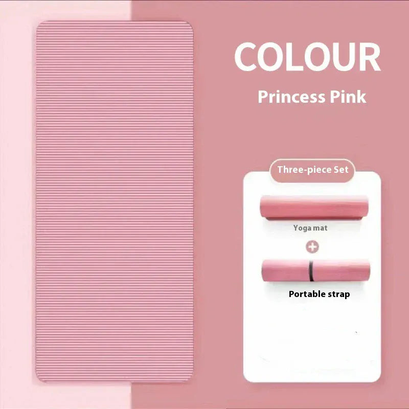 10MM Non-Slip Athletic Yoga Mat for Home Training, Pilates and Gymnastics