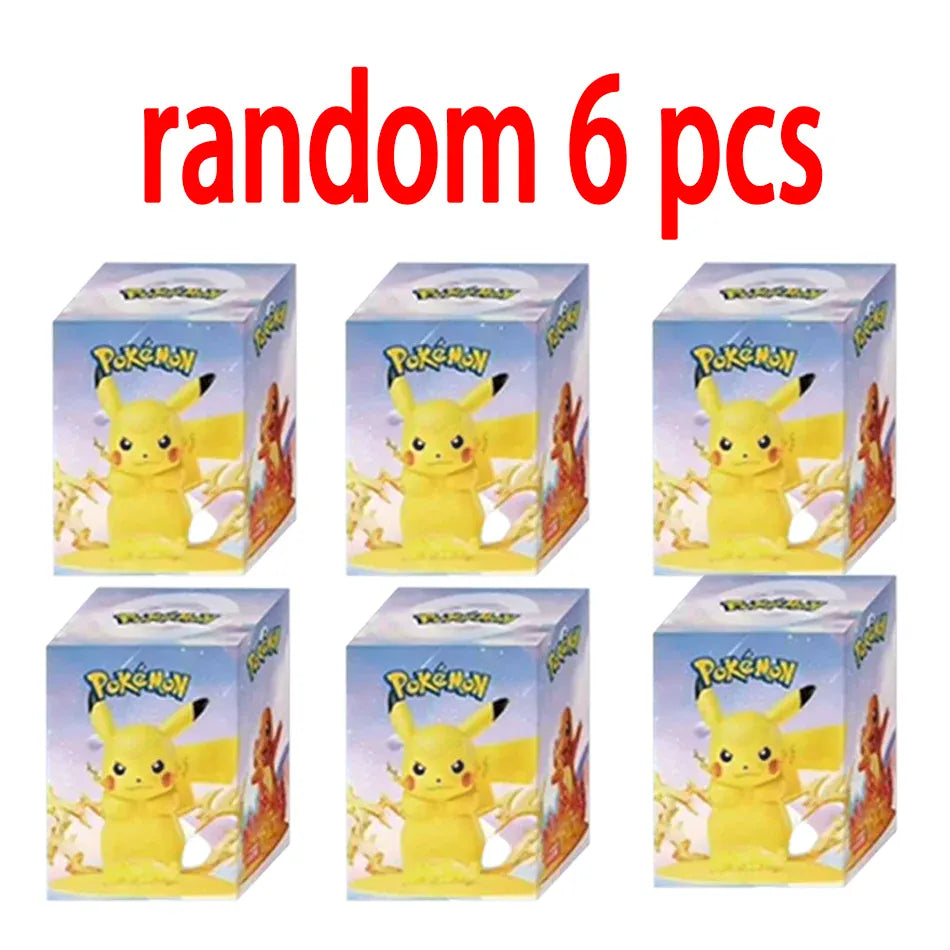 12 Pok é mon Action Dolls Pikachu Blind Box Anime Models Desktop Decorations Pok é mon Toys Children's Birthday Gifts