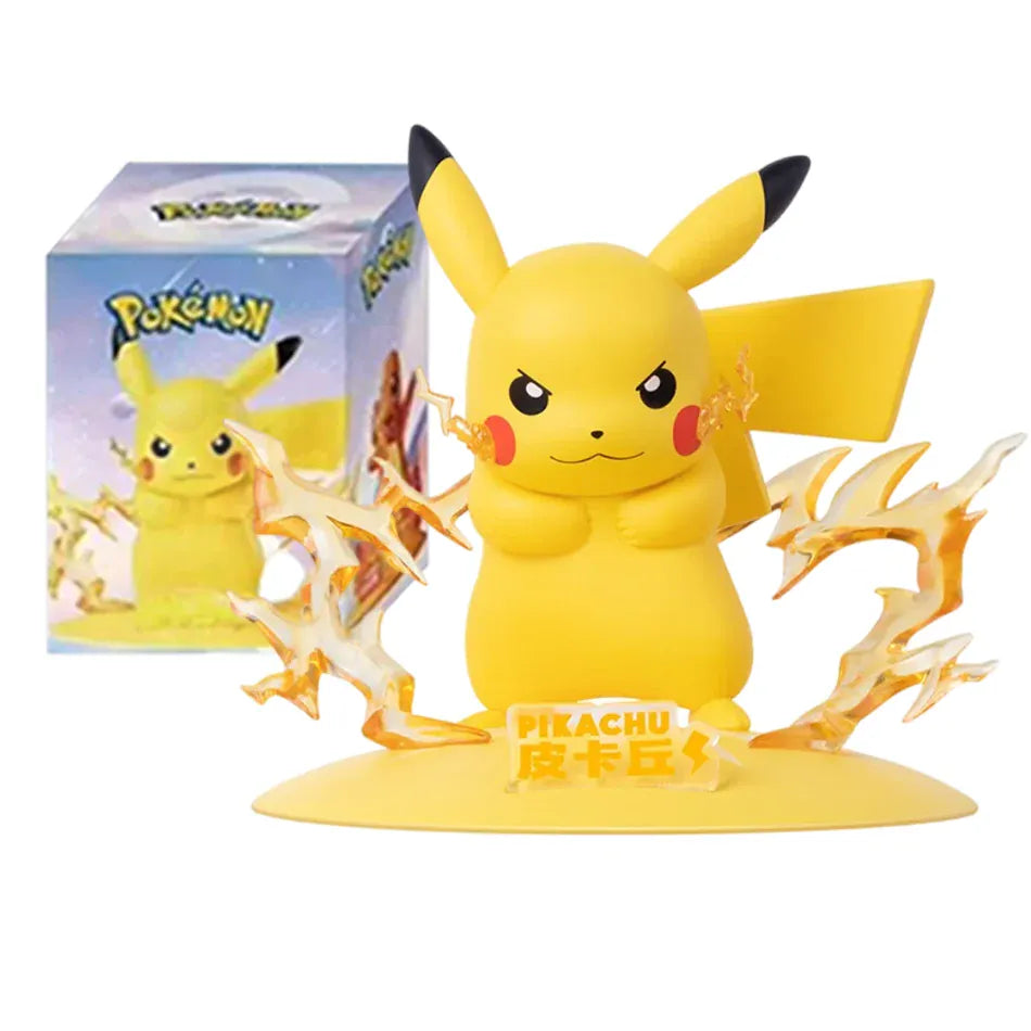 12 Pok é mon Action Dolls Pikachu Blind Box Anime Models Desktop Decorations Pok é mon Toys Children's Birthday Gifts