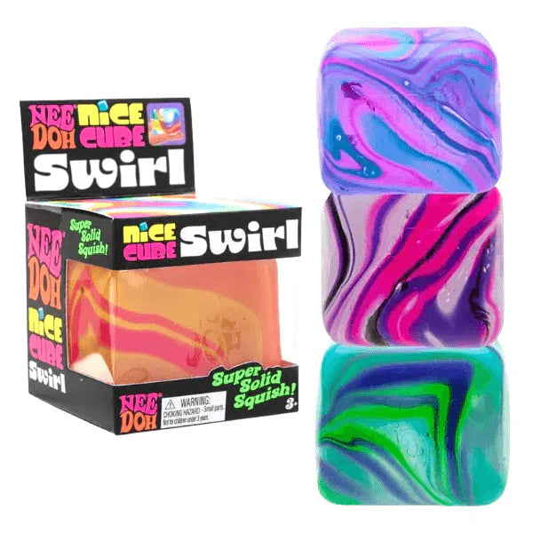 NeeDoh | NICE Cube Swirl | Super Squeeze!