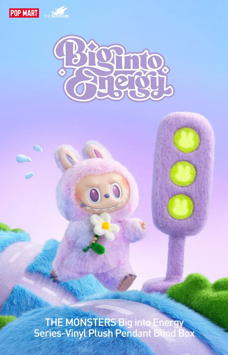 POP MART LABUBU THE MONSTERS Big into Energy Series-Vinyl Plush Pendant Blind Box Mystery Box Guess Bag Toys Doll Cute Anime
