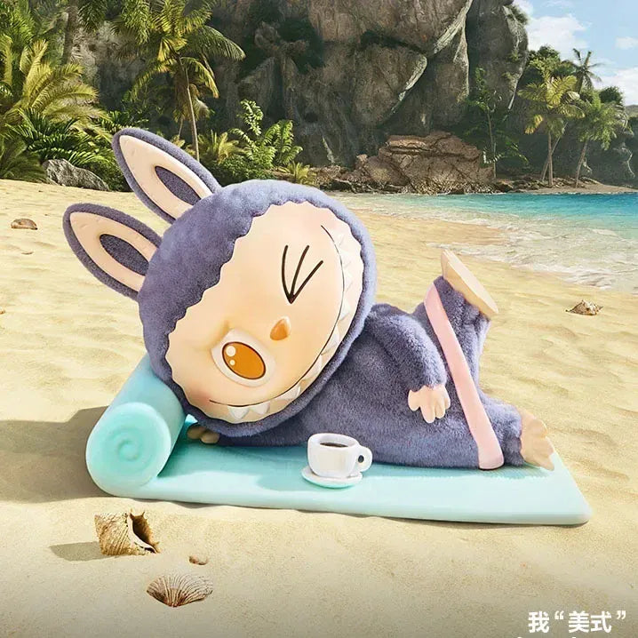 POP MART LABUBU THE MONSTERS Lazy Yoga Series Blind Box Guess Bag Desktop Decoration Cute Model Gift Girl Blind Bag Toys