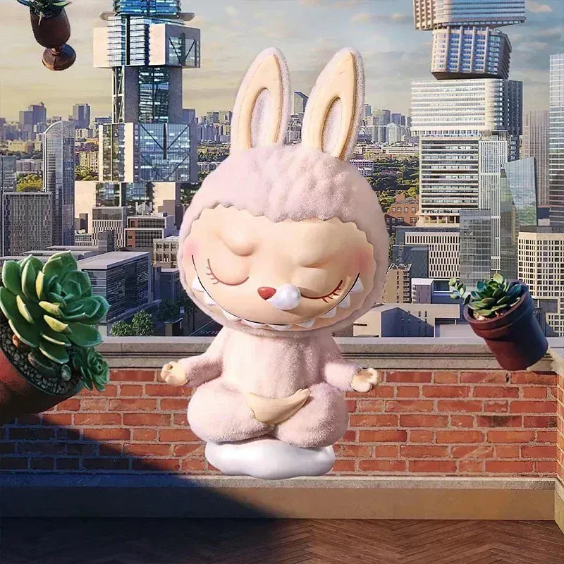 POP MART LABUBU THE MONSTERS Lazy Yoga Series Blind Box Guess Bag Desktop Decoration Cute Model Gift Girl Blind Bag Toys