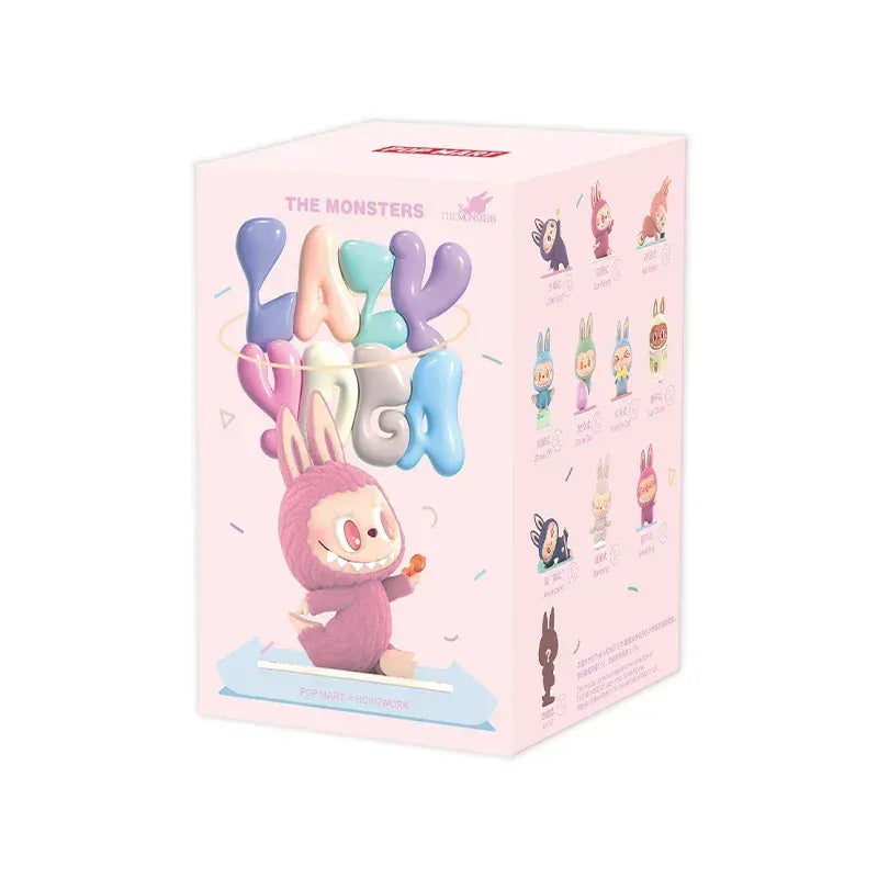 POP MART LABUBU THE MONSTERS Lazy Yoga Series Blind Box Guess Bag Desktop Decoration Cute Model Gift Girl Blind Bag Toys