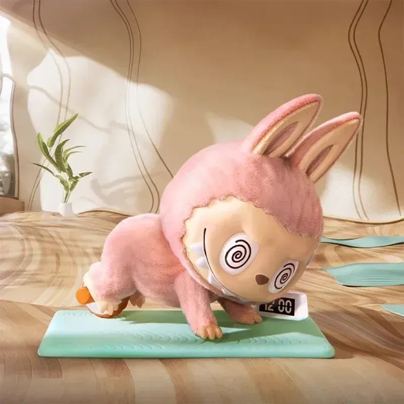 POP MART LABUBU THE MONSTERS Lazy Yoga Series Mystery Box Genuine Blind Box Guess Toys Bag Ornament Figurines Home Decor Desktop