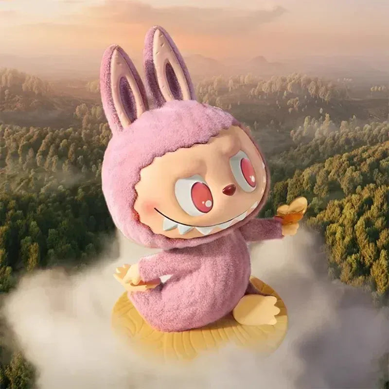 POP MART LABUBU THE MONSTERS Lazy Yoga Series Mystery Box Genuine Blind Box Guess Toys Bag Ornament Figurines Home Decor Desktop