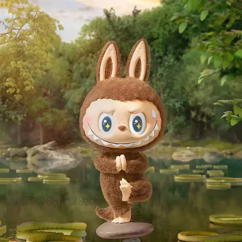 POP MART LABUBU THE MONSTERS Lazy Yoga Series Mystery Box Genuine Blind Box Guess Toys Bag Ornament Figurines Home Decor Desktop