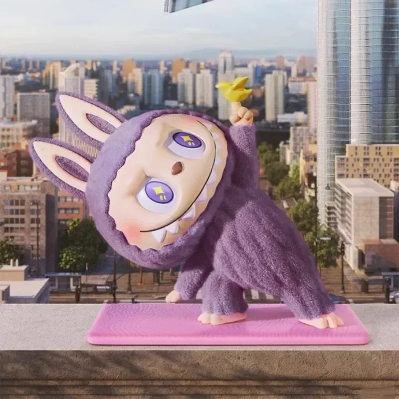 POP MART LABUBU THE MONSTERS Lazy Yoga Series Mystery Box Genuine Blind Box Guess Toys Bag Ornament Figurines Home Decor Desktop