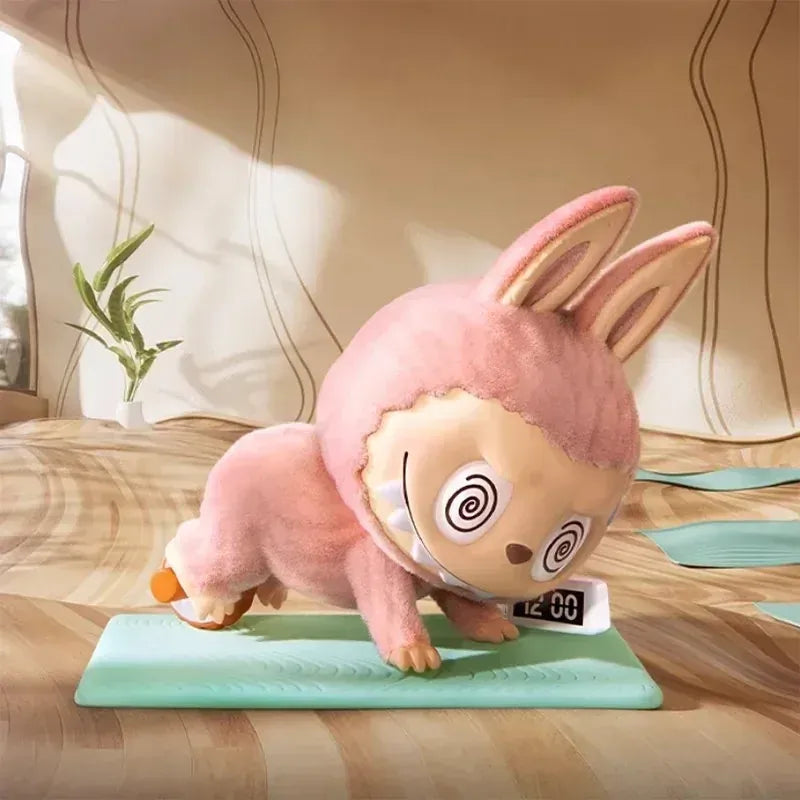 POP MART THE MONSTERS Lazy Yoga Series Genuine Blind Box Mystery Box Ornament Figurines Cute Guess Bag Toys Desktop Decoration