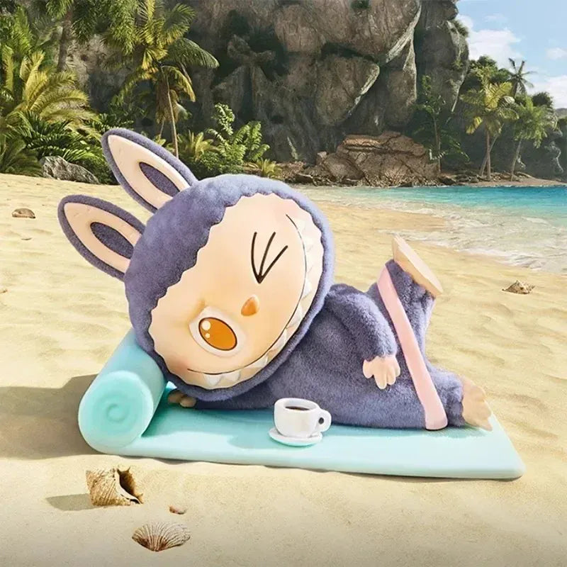 POP MART THE MONSTERS Lazy Yoga Series Genuine Blind Box Mystery Box Ornament Figurines Cute Guess Bag Toys Desktop Decoration