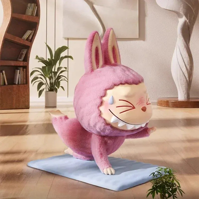 POP MART THE MONSTERS Lazy Yoga Series Genuine Blind Box Mystery Box Ornament Figurines Cute Guess Bag Toys Desktop Decoration